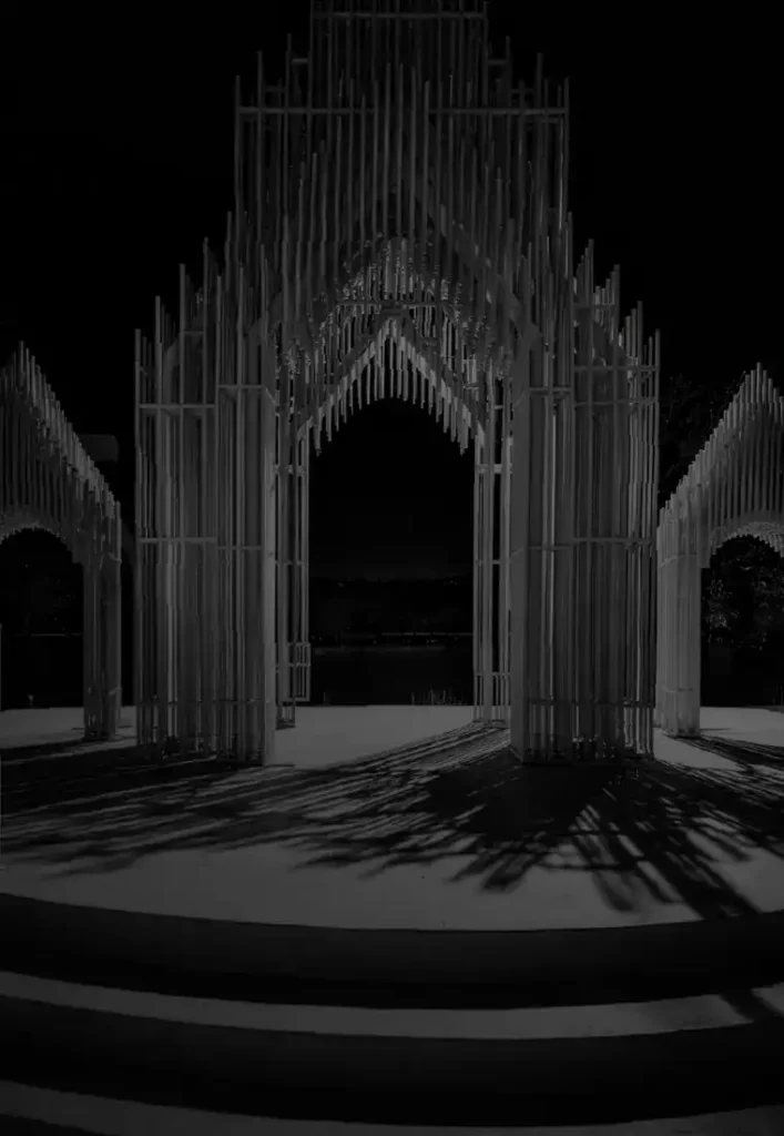 black and white ivory arches venue