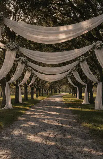 open air wedding in nature