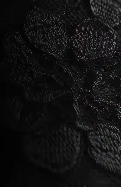 black lace wedding dress detail close up
