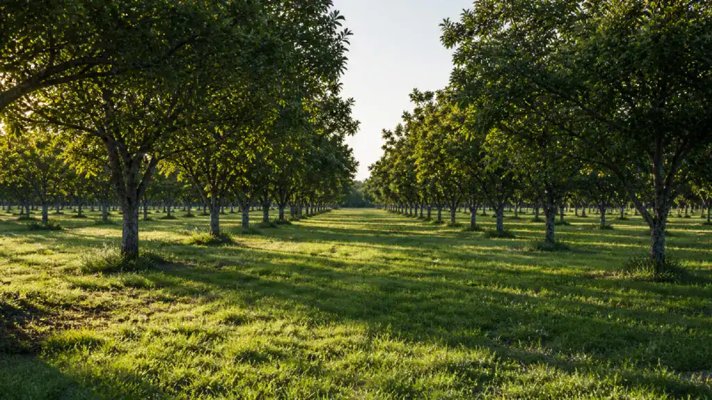 scenic wedding venue near houston orchard grove trees and landscape